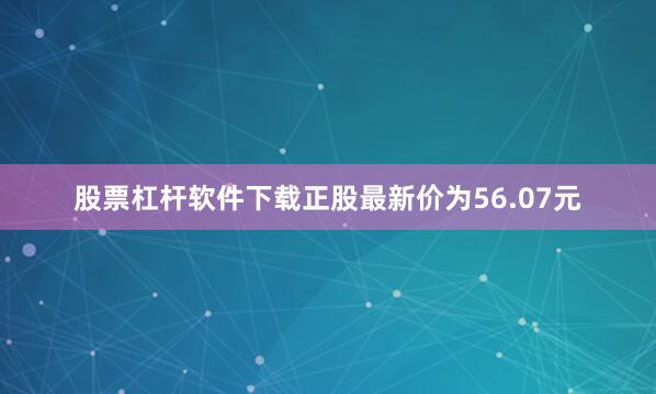 股票杠杆软件下载正股最新价为56.07元