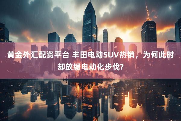 黄金外汇配资平台 丰田电动SUV热销，为何此时却放缓电动化步伐?